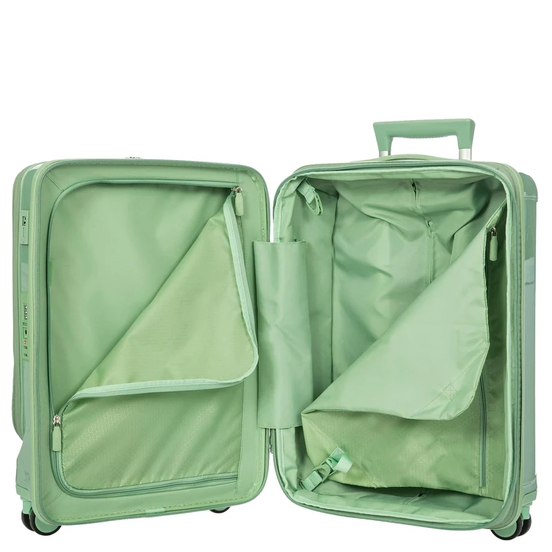 Brics Positano - Trolley de cabina de 4 ruedas 55 cm USB expandible (salbei)