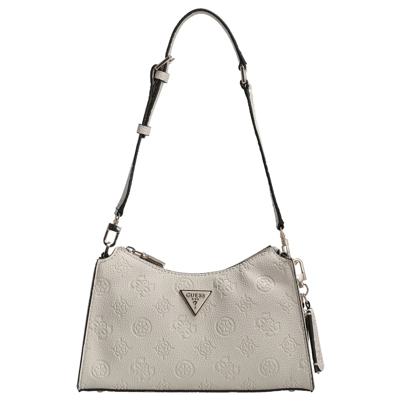 Guess Cresidia II Top Zip - Bolso de hombro 27 cm (logo bone)