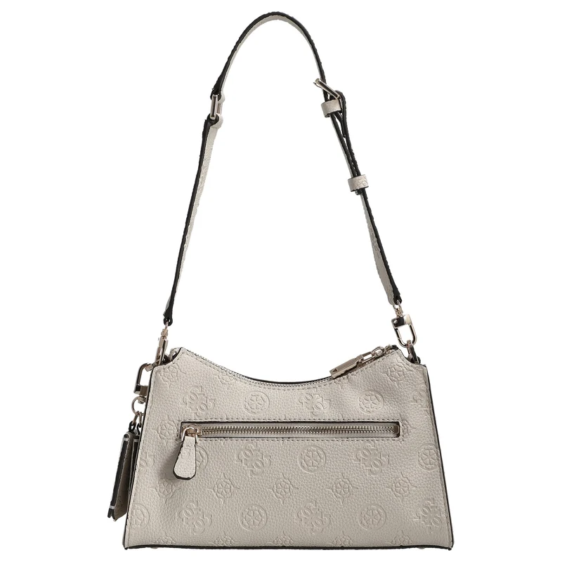 Guess Cresidia II Top Zip - Bolso de hombro 27 cm (logo bone)