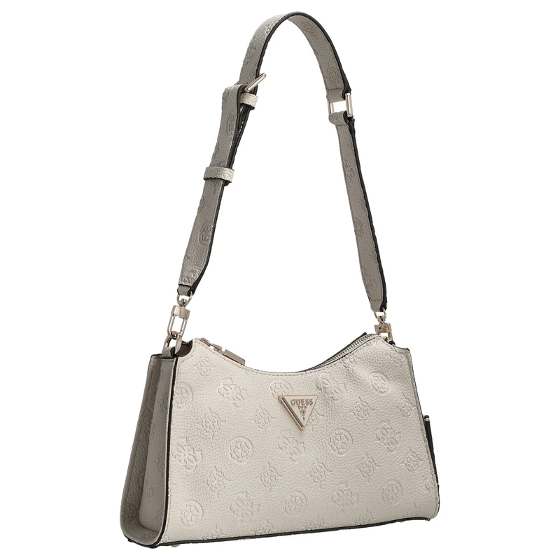 Guess Cresidia II Top Zip - Bolso de hombro 27 cm (logo bone)