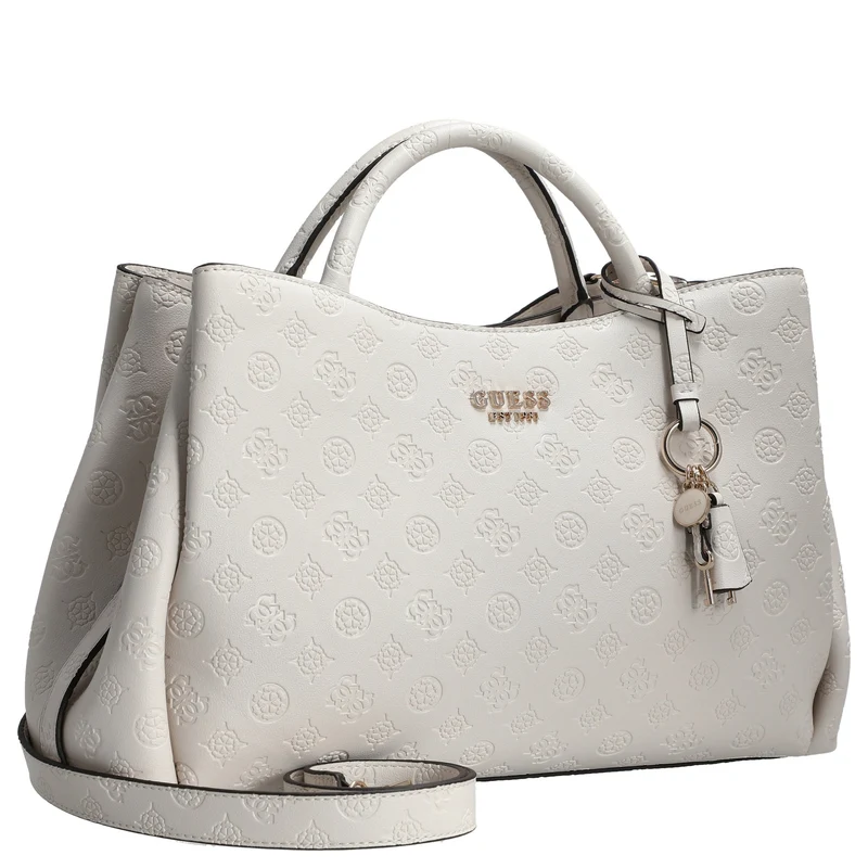 Guess Phoebe - Bolso de mano 33 cm (off white logo)
