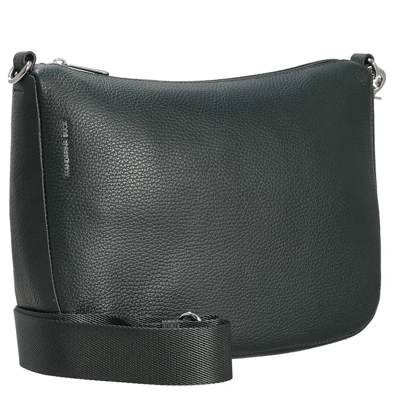 Mandarina Duck Mellow Leather Hobo - Bolso bandolera 28.5 cm (color: escarabajo)