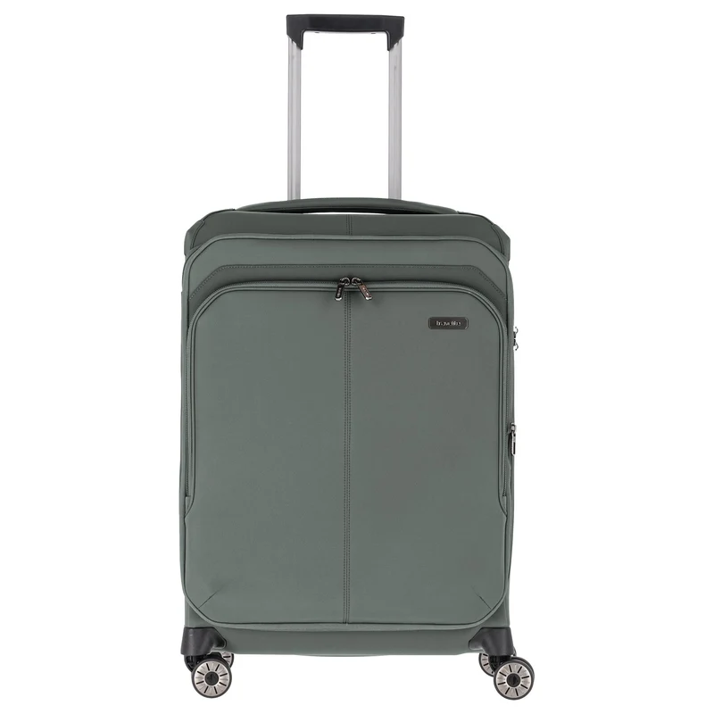 Travelite Priima - Trolley de 4 ruedas M 68 cm expandible (olive)