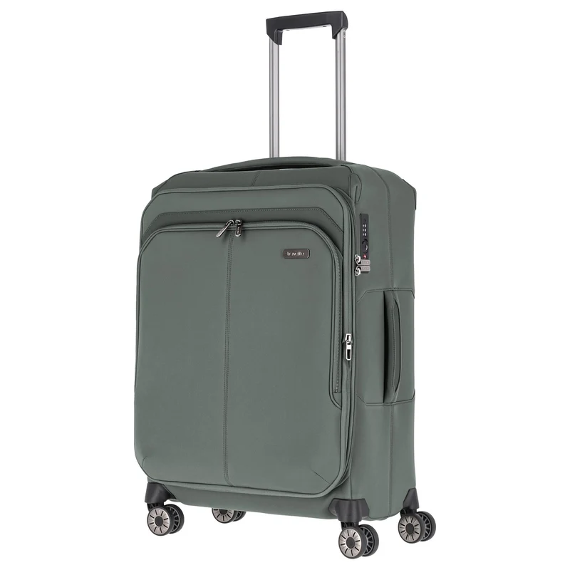 Travelite Priima - Trolley de 4 ruedas M 68 cm expandible (olive)