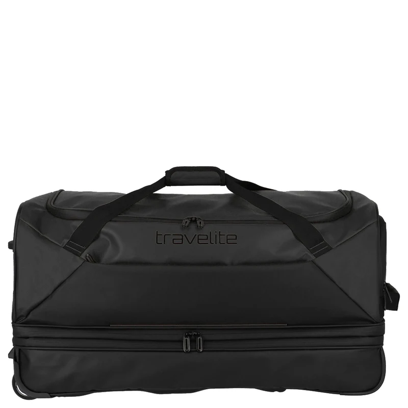 Travelite Basics - Bolsa de viaje con ruedas Plane 98/119L 70 cm expandible (black)