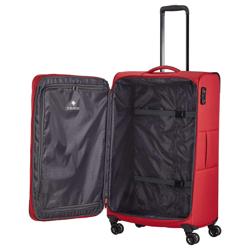Travelite Chios - Trolley de 4 ruedas L 78 cm expandible (rot)