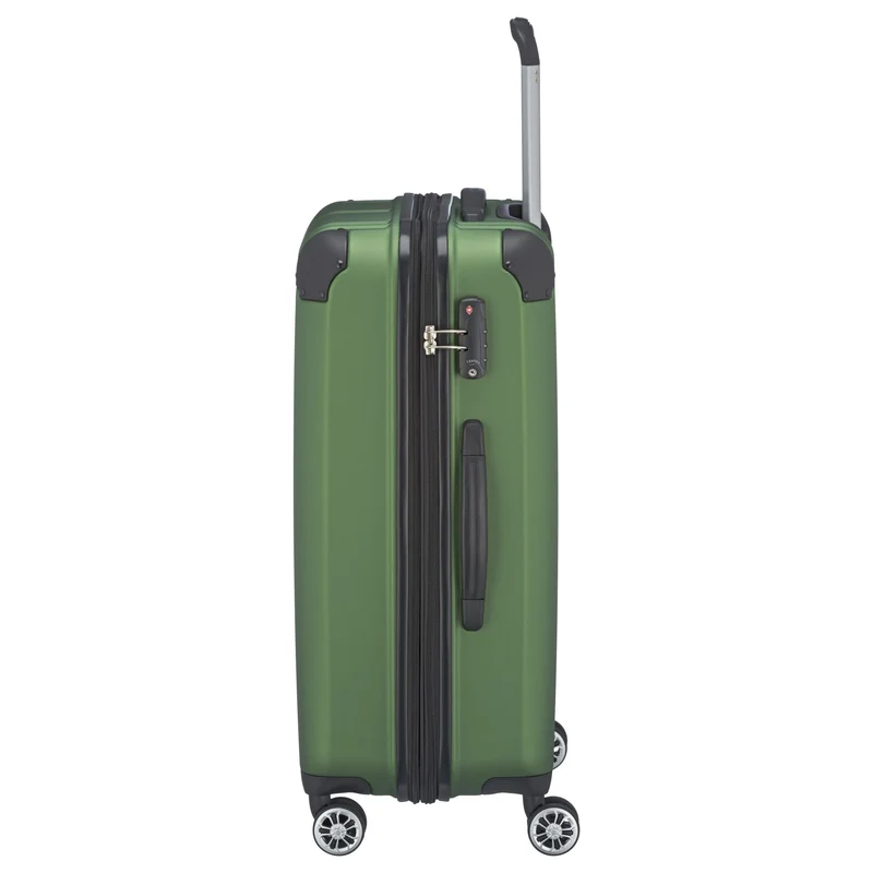 Travelite City - Trolley de 4 ruedas erw. M 68 cm (grün)