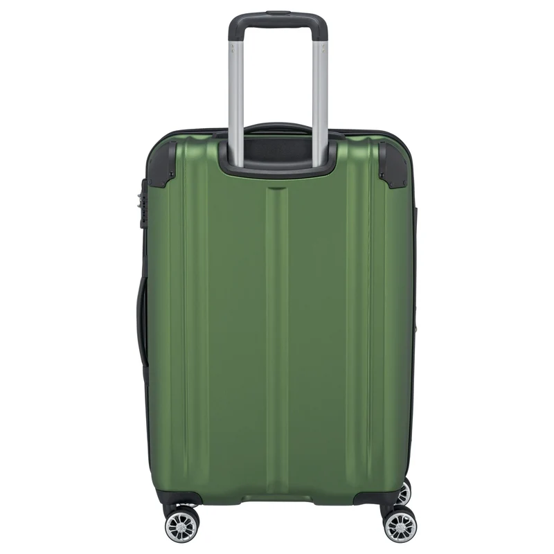 Travelite City - Trolley de 4 ruedas erw. M 68 cm (grün)
