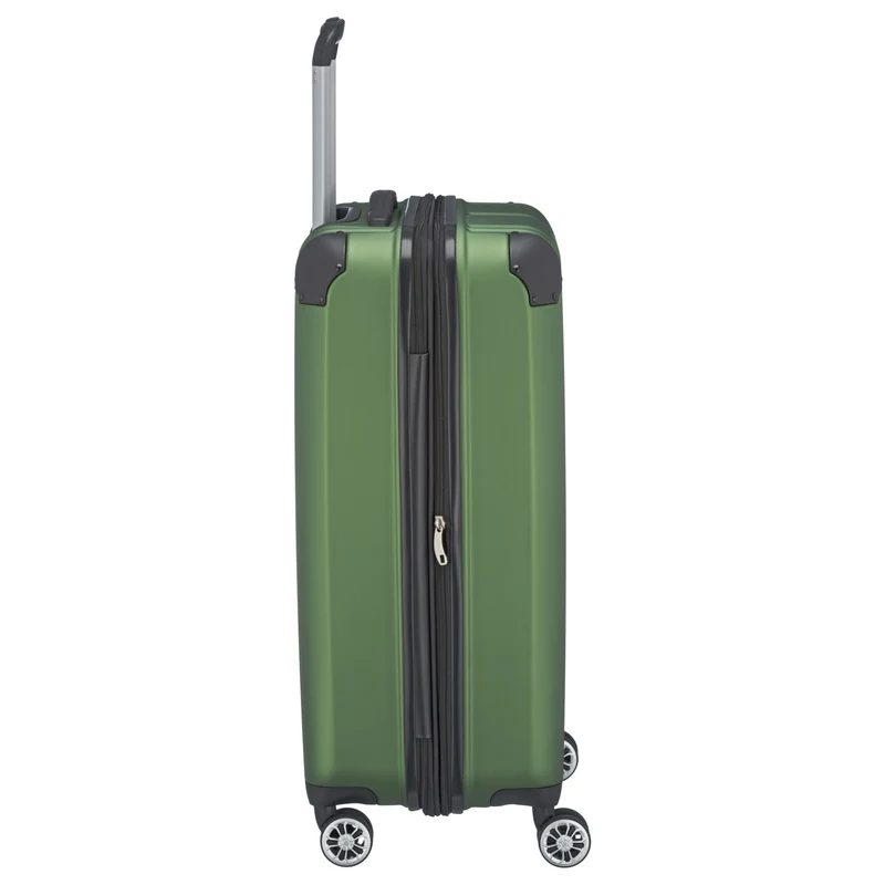 Travelite City - Trolley de 4 ruedas erw. M 68 cm (grün)