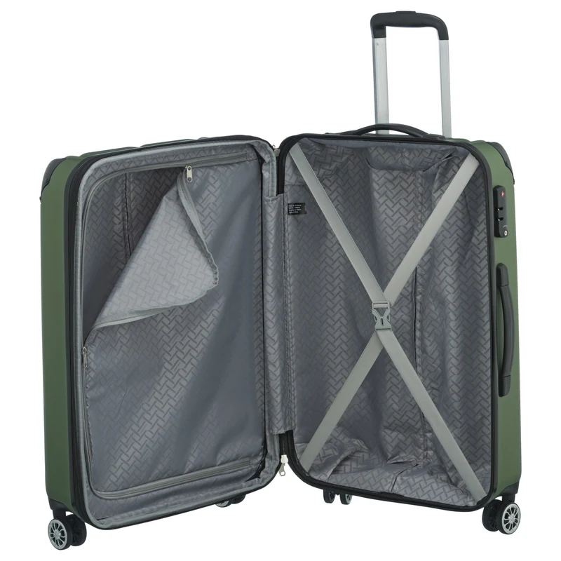 Travelite City - Trolley de 4 ruedas erw. M 68 cm (grün)