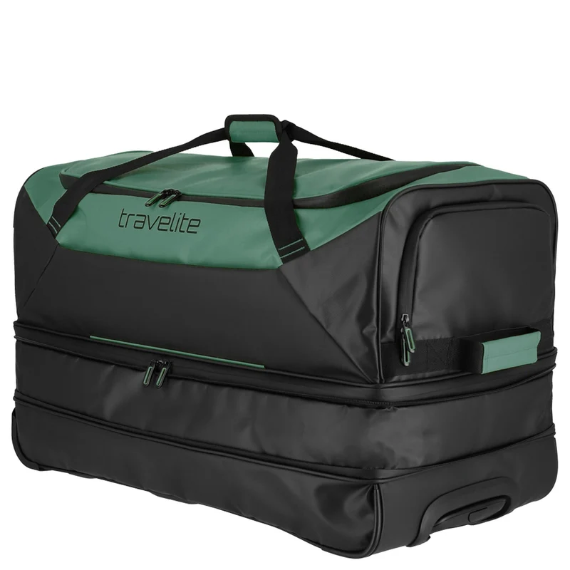 Travelite Basics - Bolsa de viaje con ruedas Plane 98/119L 70 cm expandible (grün)