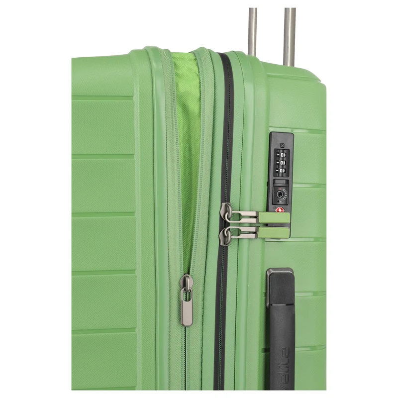 Travelite Mooby - Set de trolley con 4 ruedas L/M/S 3 piezas extendido (grün)
