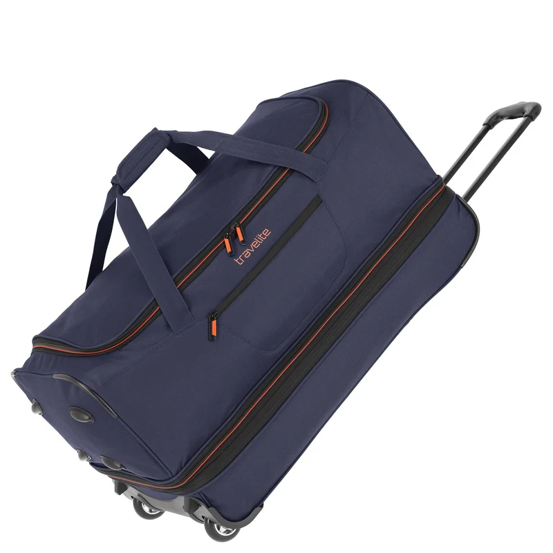 Travelite Basics - Bolsa de viaje con ruedas 98/119L 70 cm expandible (navy)