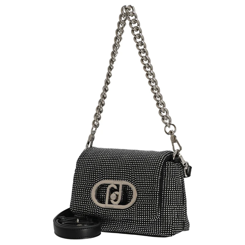 Liu Jo Lapuffy - Bolso bandolera 19 cm (nero/steel)
