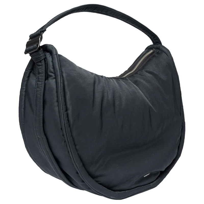 Sandqvist Curve Half Moon Bag L - Bolso bandolera 42 cm (black)