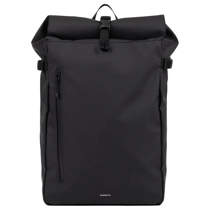 Sandqvist Stream Slim Rolltop - Mochila 16" 65 cm (black)
