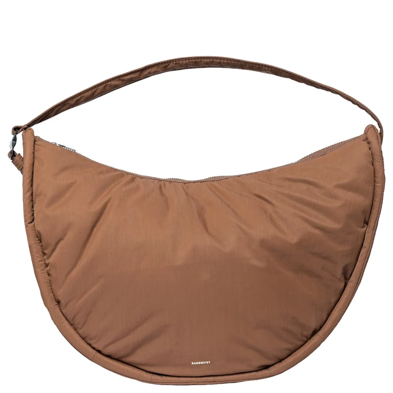 Sandqvist Curve Half Moon Bag L - Bolso bandolera 42 cm (dark taupe)