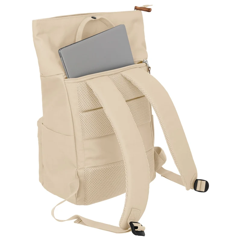 Travelite Basics Short Handle - Rolltop mochila 46 cm expandible (off-white)