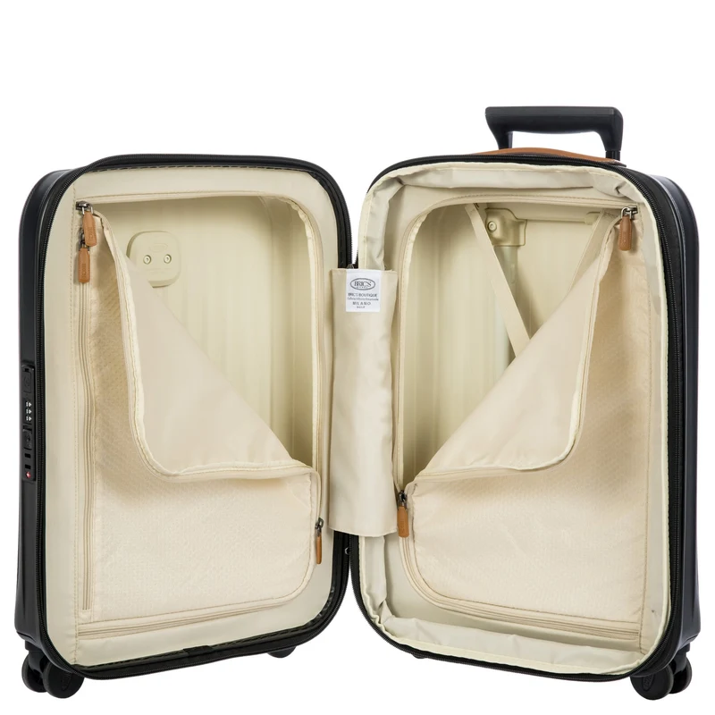 Brics Taormina - Trolley de cabina S 55 cm expandible USB (schwarz)