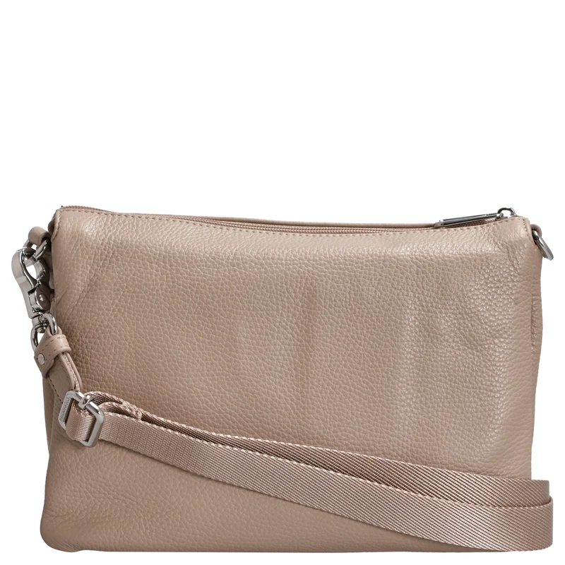 Mandarina Duck Mellow Leather - Bolso bandolera 28 cm (warm taupe)