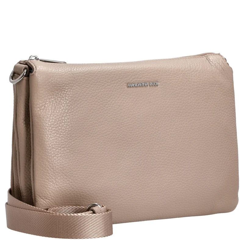 Mandarina Duck Mellow Leather - Bolso bandolera 28 cm (warm taupe)