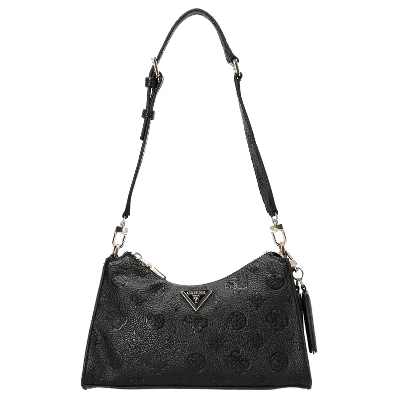 Guess Cresidia II Top Zip - Bolso de hombro 27 cm (black logo)