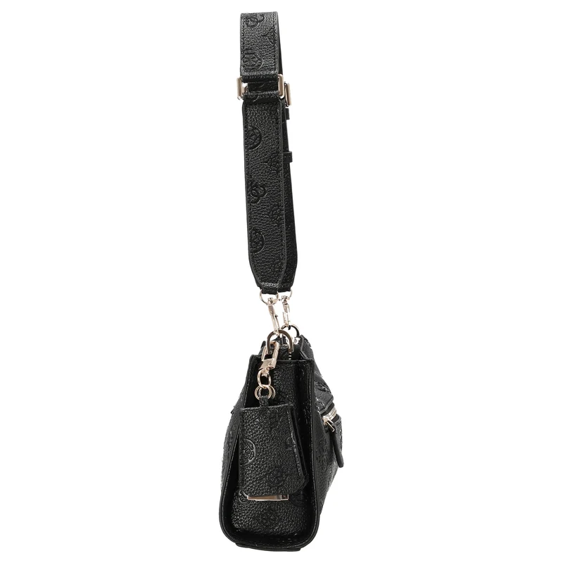 Guess Cresidia II Top Zip - Bolso de hombro 27 cm (black logo)