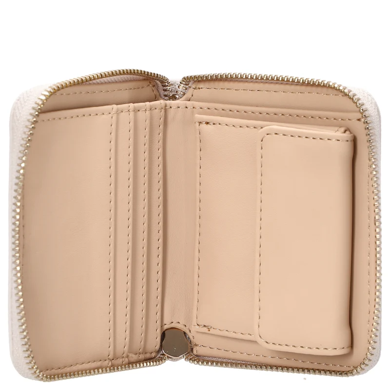 Guess Laurel II SLG Small Zip Around - Cartera 4cc 11 cm (ivory)