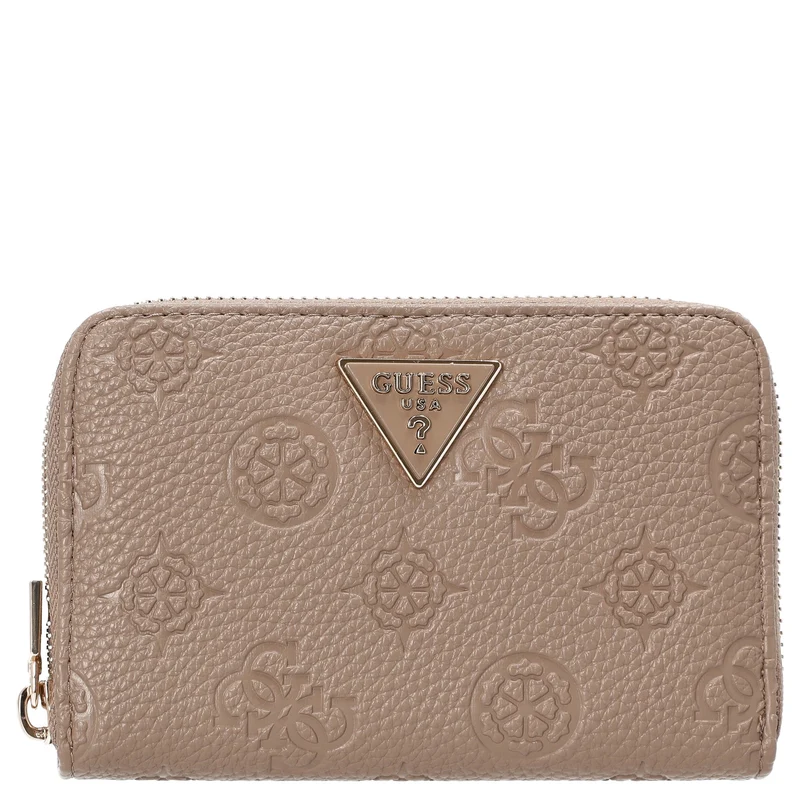 Guess Cresidia II SLG Med Zip Around - Cartera (Color: dark taupe logo)