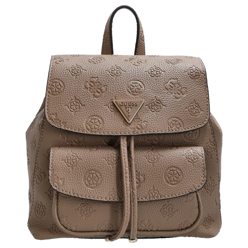 Guess Cresidia II SML - Mochila (logo taupe oscuro)