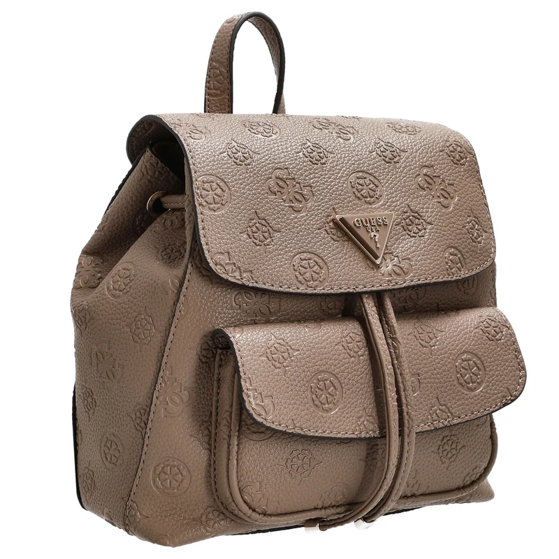 Guess Cresidia II SML - Mochila (logo taupe oscuro)