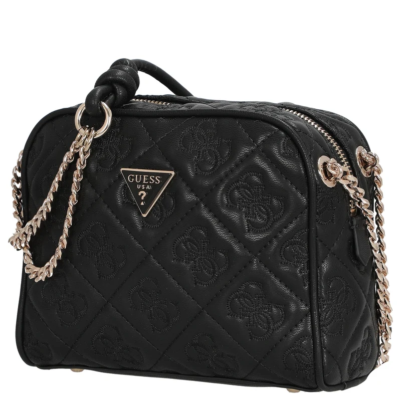 Guess Adelasia Camera Crossbody - Bolso bandolera 18 cm (negro)
