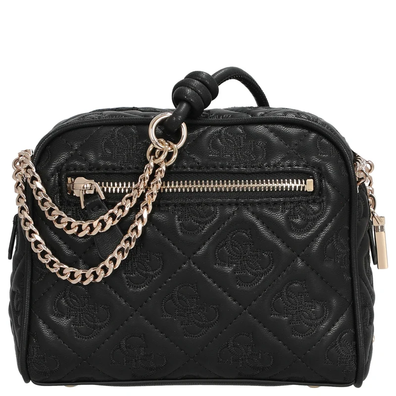 Guess Adelasia Camera Crossbody - Bolso bandolera 18 cm (negro)