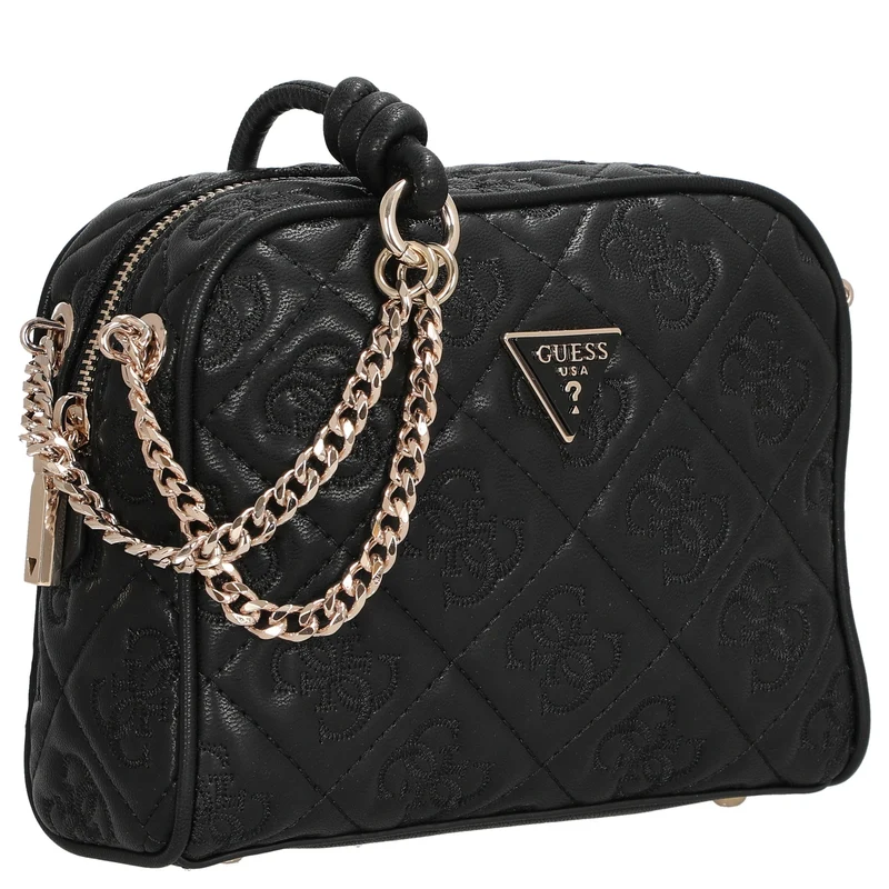 Guess Adelasia Camera Crossbody - Bolso bandolera 18 cm (negro)