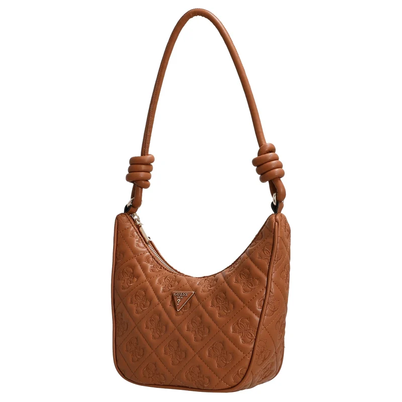 Guess Adelasia Top Zip - Bolso de hombro 24 cm (Caramel)