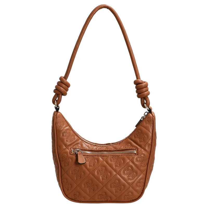 Guess Adelasia Top Zip - Bolso de hombro 24 cm (Caramel)
