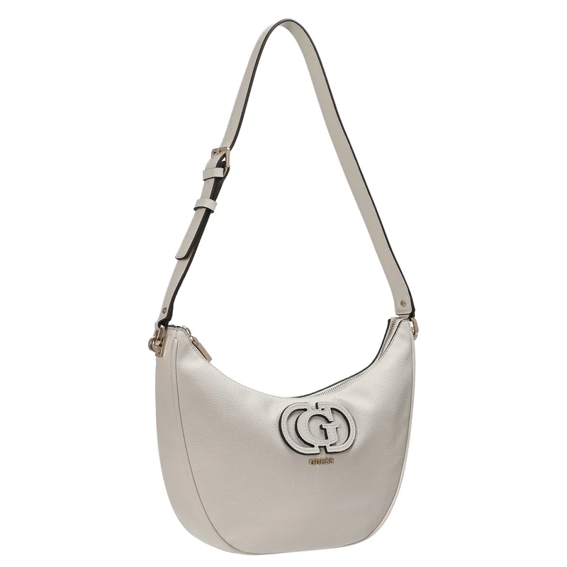 Guess Calebra Hobo - Bolso bandolera 19 cm (off white)