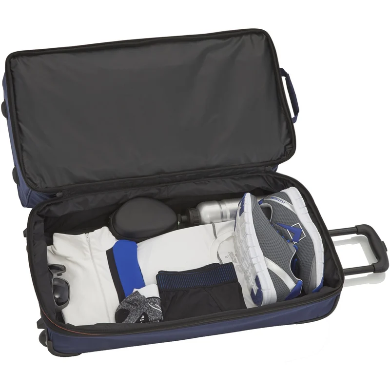 Travelite Basics - Bolsa de viaje con ruedas 51/64L 55 cm expandible (navy)