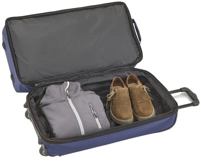 Travelite Basics - Bolsa de viaje con ruedas 51/64L 55 cm expandible (navy)