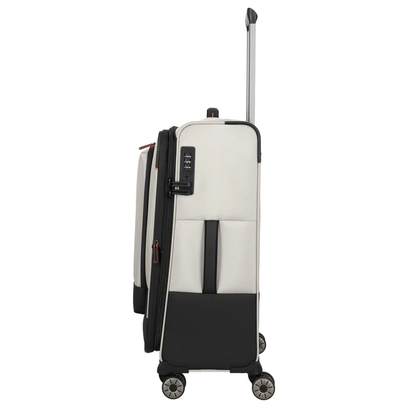 Travelite Crosslite - Trolley de 4 ruedas M 66 cm expandible (natur)