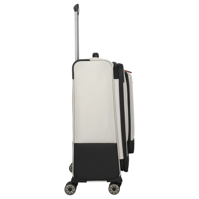 Travelite Crosslite - Trolley de 4 ruedas M 66 cm expandible (natur)
