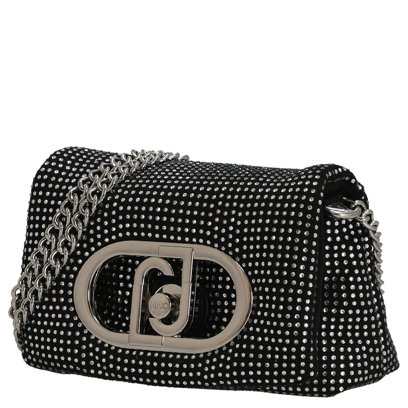 Liu Jo Lapuffy - Bolso bandolera XS 14 cm (nero/steel)