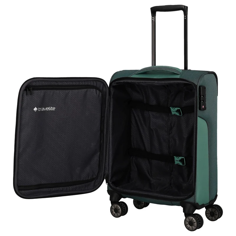 Travelite Viia - Trolley de cabina con 4 ruedas S 55 cm (Eukalyptus)