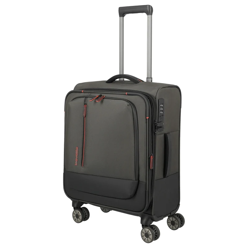 Travelite Crosslite - Trolley de cabina con 4 ruedas S 55 cm expandible (oliv)