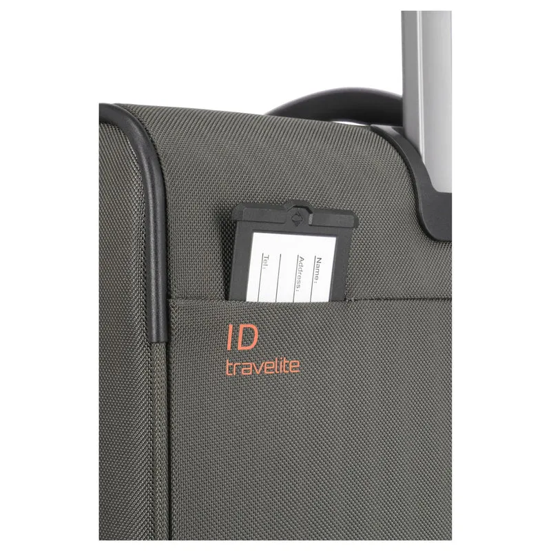 Travelite Crosslite - Trolley de cabina con 4 ruedas S 55 cm expandible (oliv)