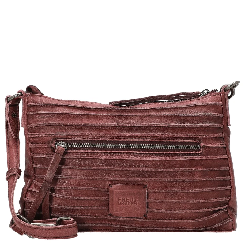 FREDsBRUDER Riffel Crossbag - Bolso bandolera 27 cm (barolo red)