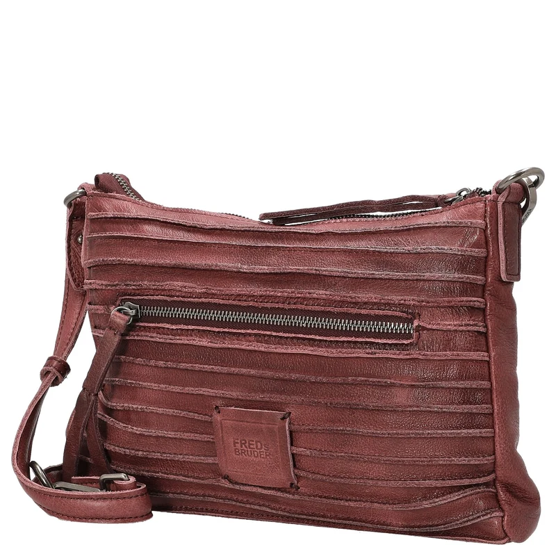 FREDsBRUDER Riffel Crossbag - Bolso bandolera 27 cm (barolo red)