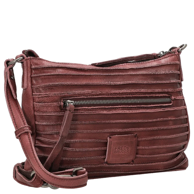FREDsBRUDER Riffel Crossbag - Bolso bandolera 27 cm (barolo red)