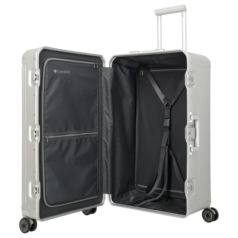 Travelite Next Trunk - Trolley de 4 ruedas 76 cm (silber)