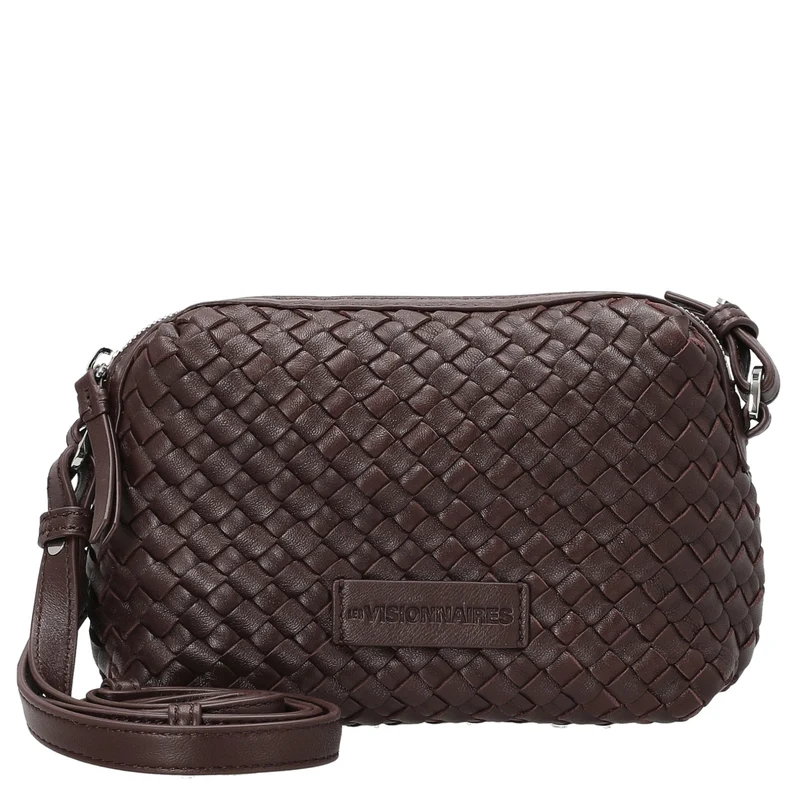 Les Visionnaires Lynn Weave Silky - Bolso bandolera (aubergine)
